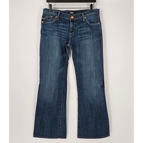 Rock & Republic Denim - ROCK & REPUBLIC ROTH crthwrw Women Sz 31 Flare Dark Wash Jean Embellished